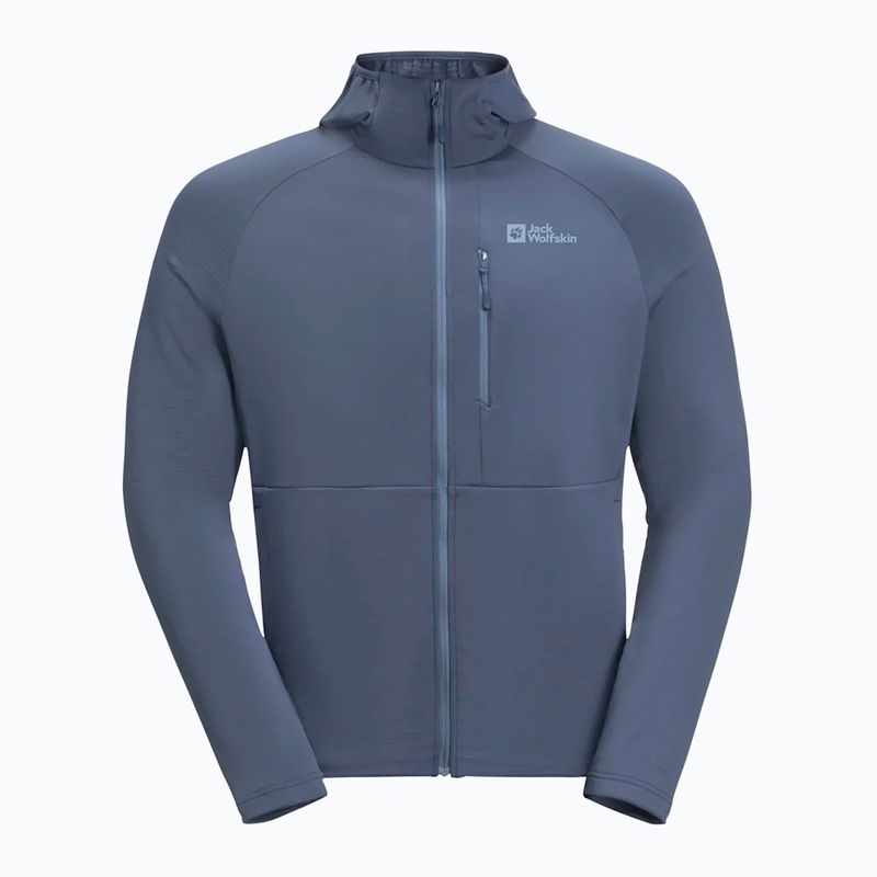 Bluză polar pentru bărbați Jack Wolfskin Kolbenberg Hooded Fz evening sky 6