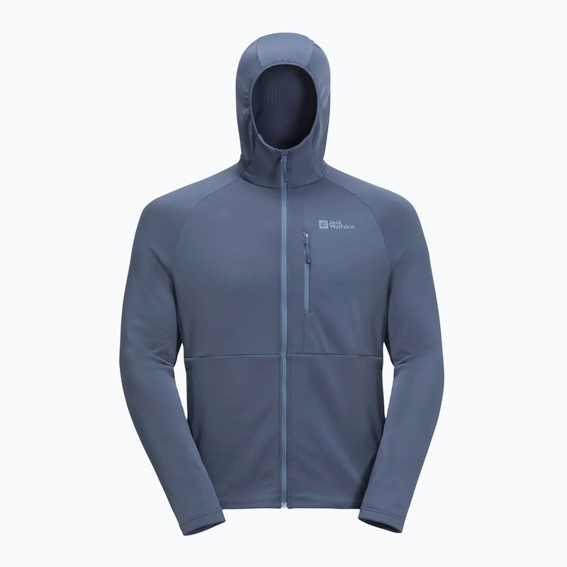 Bluză polar pentru bărbați Jack Wolfskin Kolbenberg Hooded Fz evening sky 7