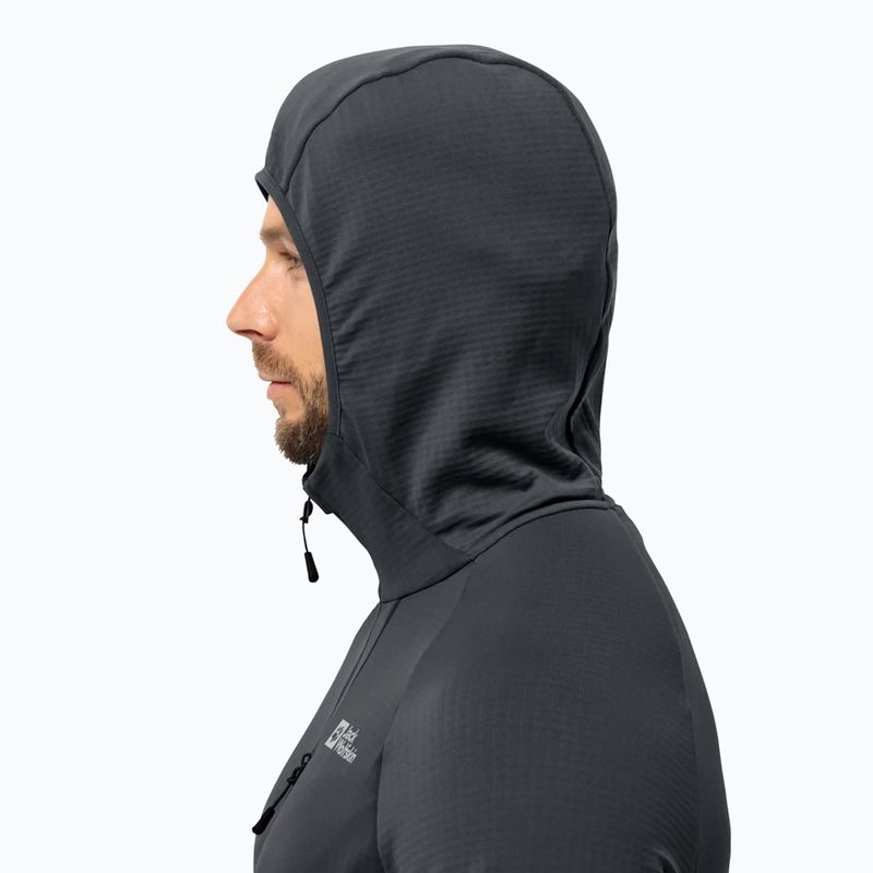 Bluză polar pentru bărbați Jack Wolfskin Kolbenberg Hooded Fz phantom 3