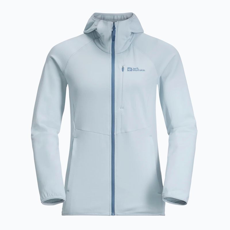 Bluză polar pentru femei Jack Wolfskin Kolbenberg Hooded Fz soft blue 7