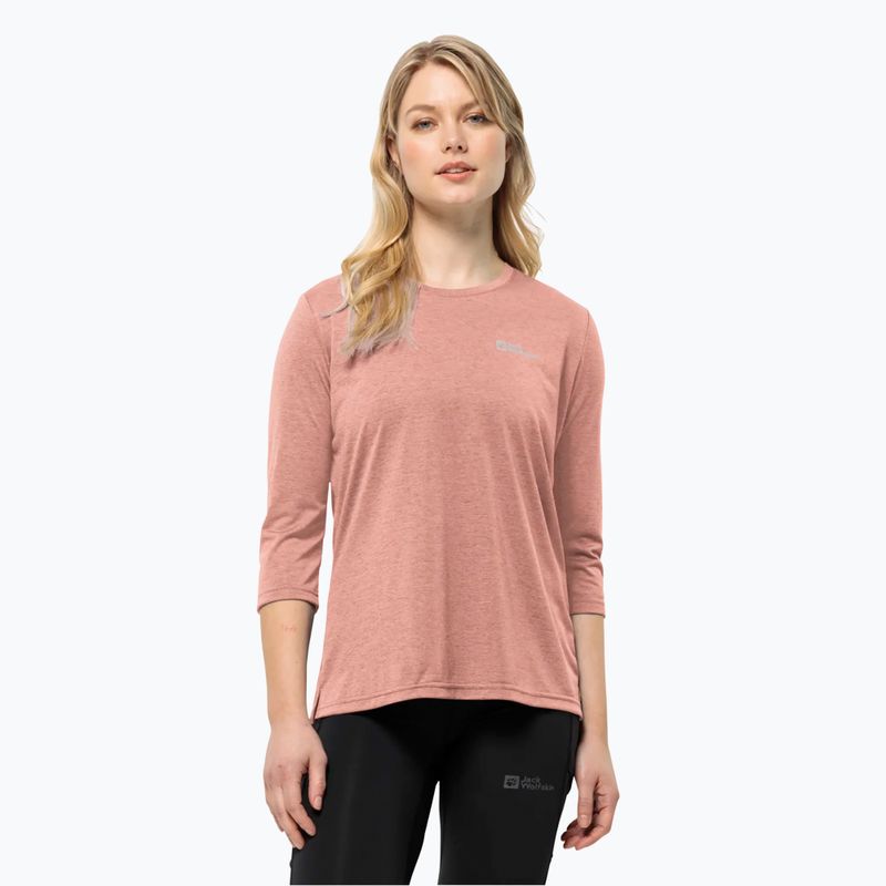 Longsleeve de trekking pentru femei Jack Wolfskin Crosstrail 3/4 rose dawn