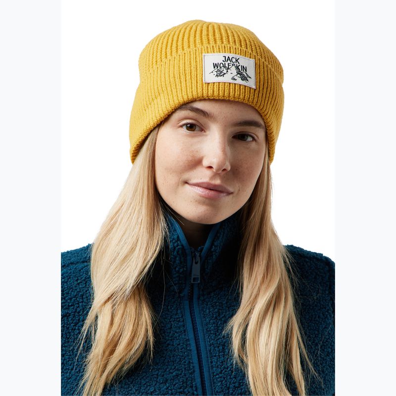 Căciulă de iarnă Jack Wolfskin Badge mustard 3