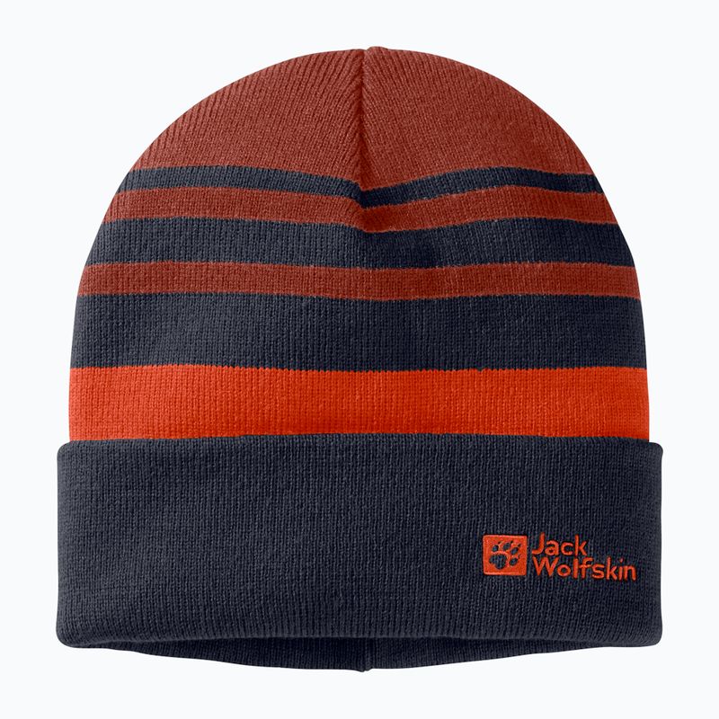 Căciulă de iarnă pentru copii Jack Wolfskin Stripy Knit night blue