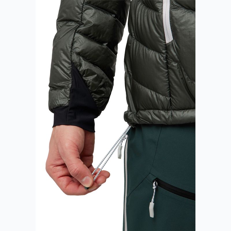 Geacă de puf pentru bărbați  Jack Wolfskin Alpspitze Down Hoody slate green 5