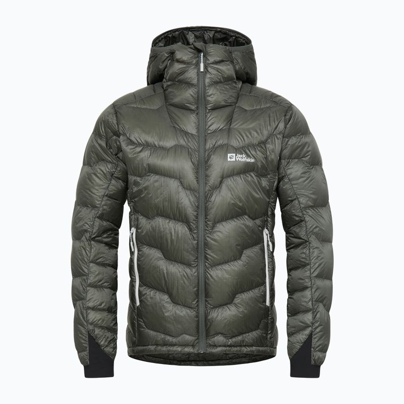Geacă de puf pentru bărbați  Jack Wolfskin Alpspitze Down Hoody slate green 6