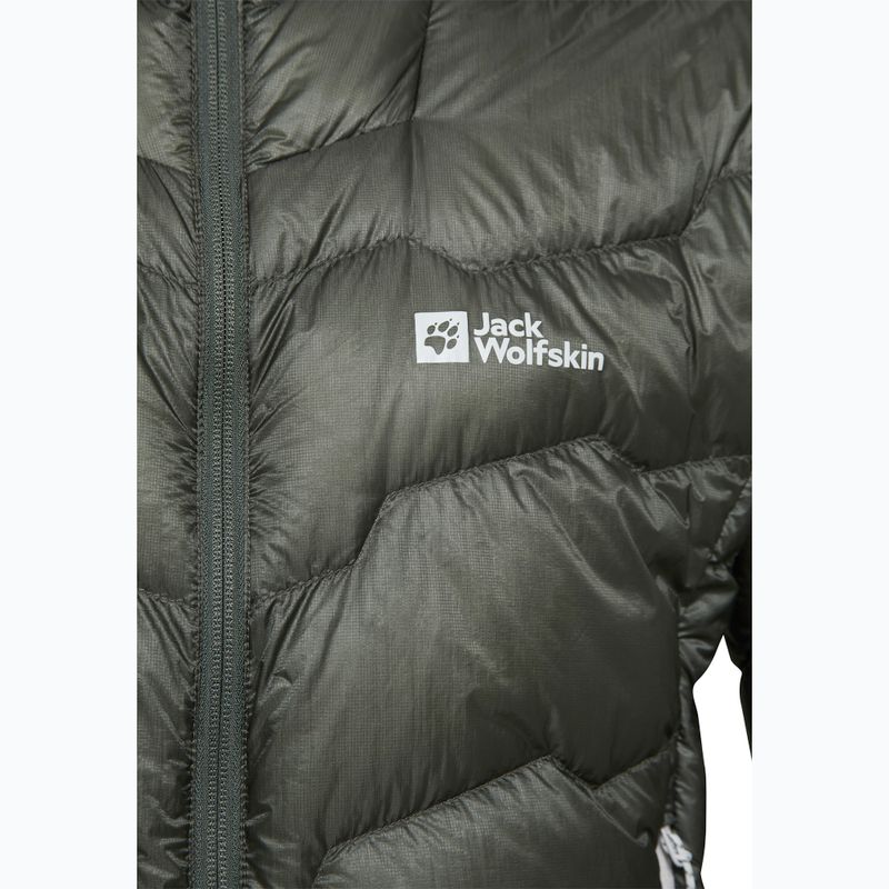 Geacă de puf pentru bărbați  Jack Wolfskin Alpspitze Down Hoody slate green 9