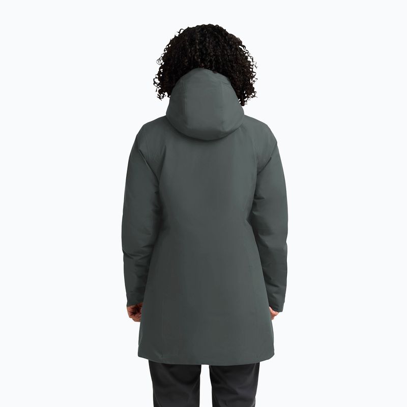 Geacă de ploaie pentru femei Jack Wolfskin Heidelstein Ins slate green 3
