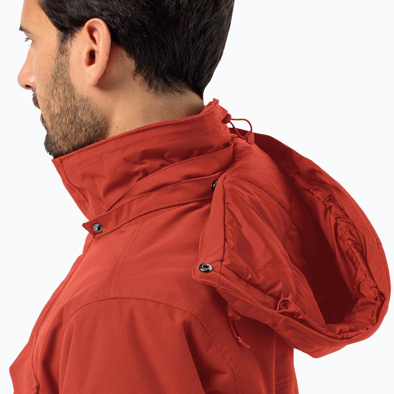 Geacă cu puf pentru bărbați Jack Wolfskin Glacier Canyon Parka intense rust 4