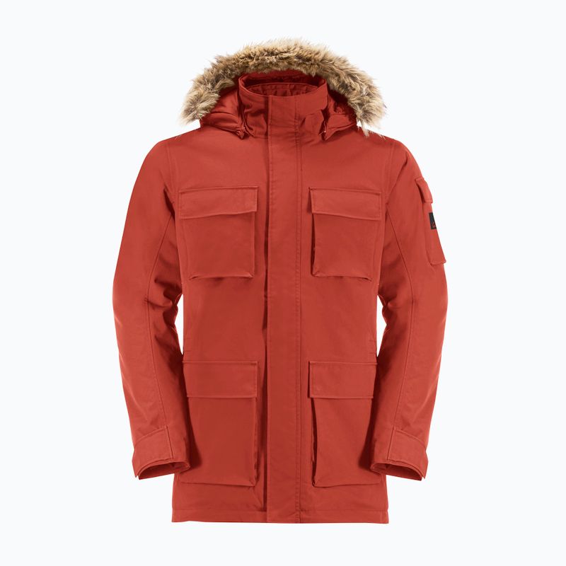 Geacă cu puf pentru bărbați Jack Wolfskin Glacier Canyon Parka intense rust 7