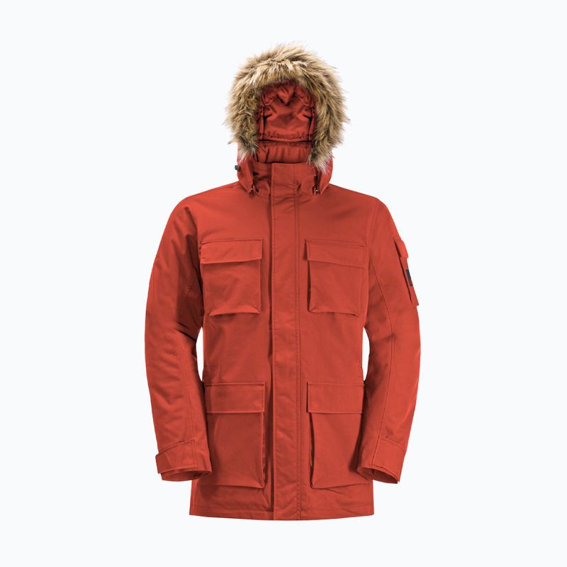 Geacă cu puf pentru bărbați Jack Wolfskin Glacier Canyon Parka intense rust 8