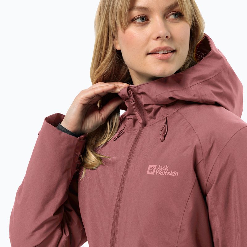 Geacă de iarnă pentru femei Jack Wolfskin Heidelstein Ins red ochre 3