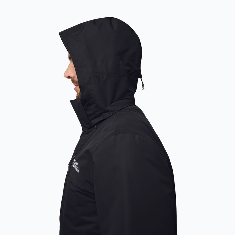 Geacă 3în1 pentru bărbați Jack Wolfskin Jasper 3In1 black 6