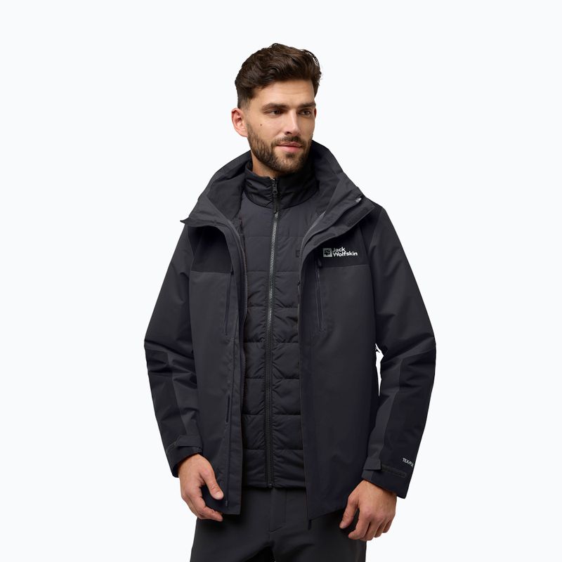 Jachetă 3w1 pentru bărbați  Jack Wolfskin Jasper 3In1 phantom 3
