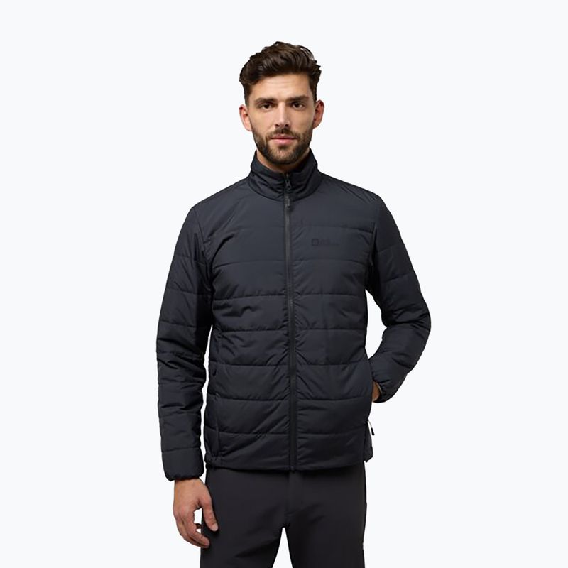 Jachetă 3w1 pentru bărbați Jack Wolfskin Jasper 3In1 black olive 4