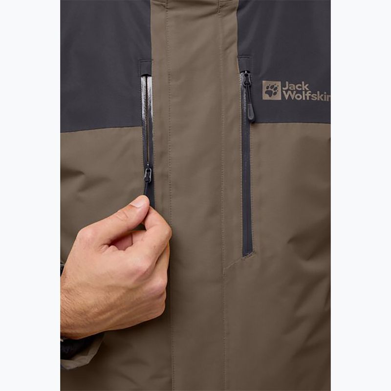 Jachetă 3w1 pentru bărbați  Jack Wolfskin Jasper 3In1 cold coffee 7