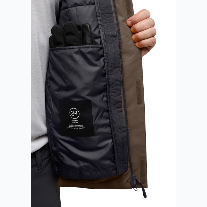 Jachetă 3w1 pentru bărbați  Jack Wolfskin Jasper 3In1 cold coffee 14