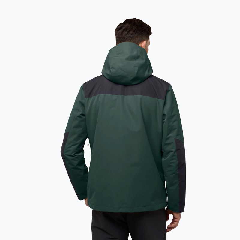 Jachetă 3w1 pentru bărbați Jack Wolfskin Jasper 3In1 black olive 3
