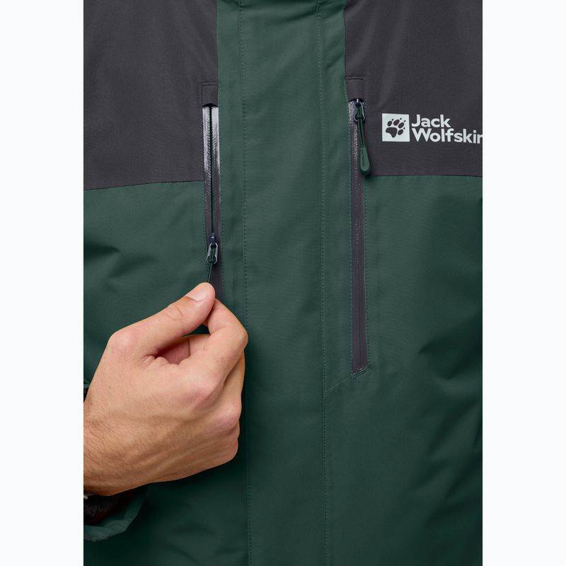 Jachetă 3w1 pentru bărbați Jack Wolfskin Jasper 3In1 black olive 9