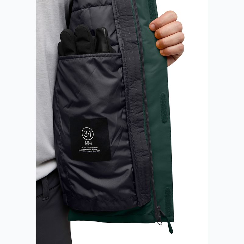 Jachetă 3w1 pentru bărbați Jack Wolfskin Jasper 3In1 black olive 14