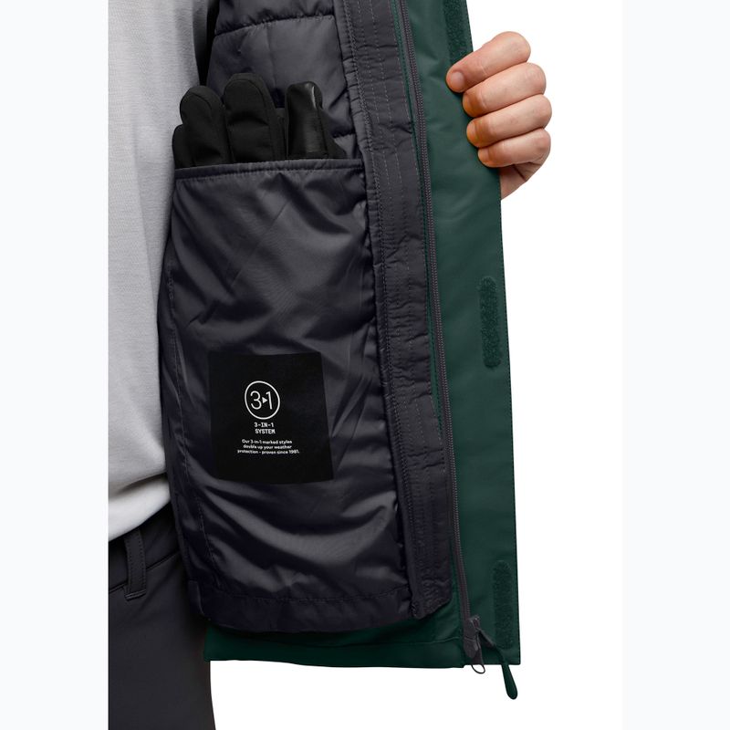 Jachetă 3w1 pentru bărbați Jack Wolfskin Jasper 3In1 black olive 15