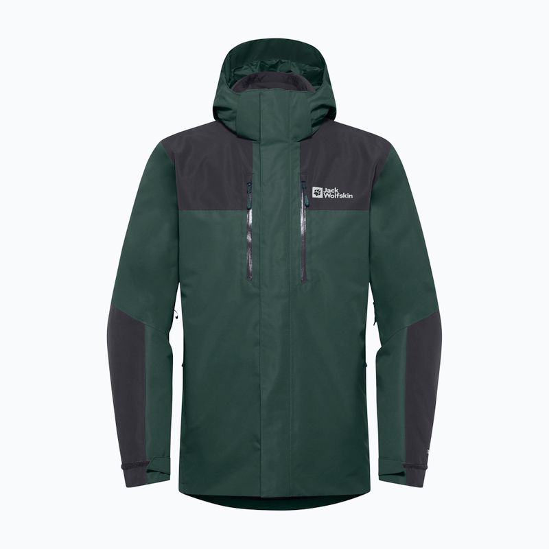 Jachetă 3w1 pentru bărbați Jack Wolfskin Jasper 3In1 black olive 17
