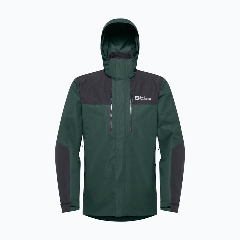 Jachetă 3w1 pentru bărbați Jack Wolfskin Jasper 3In1 black olive 18