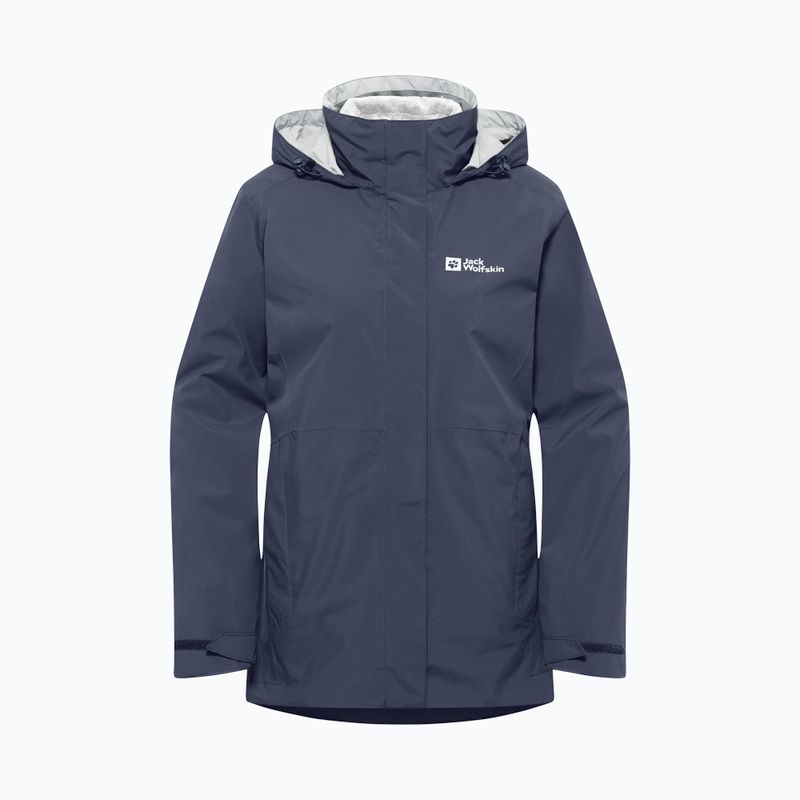 Hanorac pentru femei Jack Wolfskin Rotwand 3In1 graphite 11