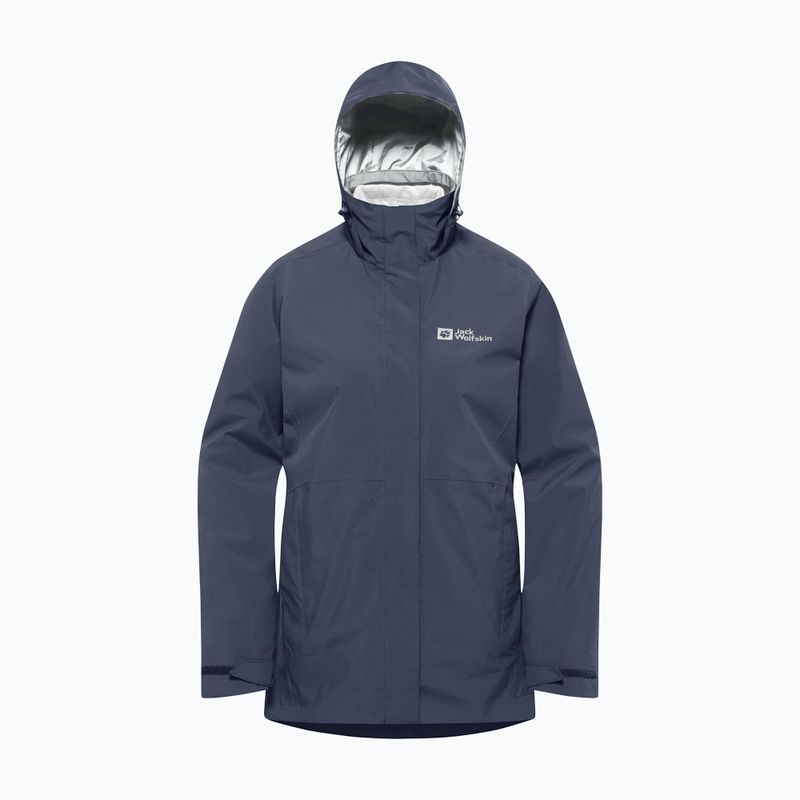 Hanorac pentru femei Jack Wolfskin Rotwand 3In1 graphite 13