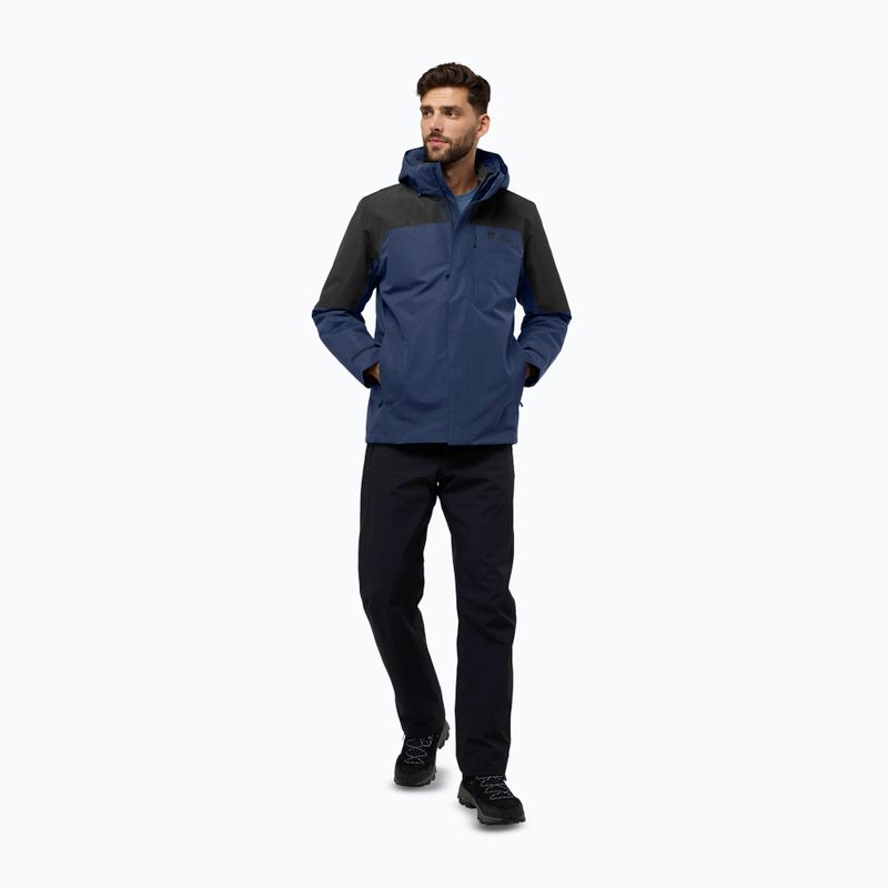 Jachetă 3w1 pentru bărbați  Jack Wolfskin Romberg 3In1 midnight sky 2