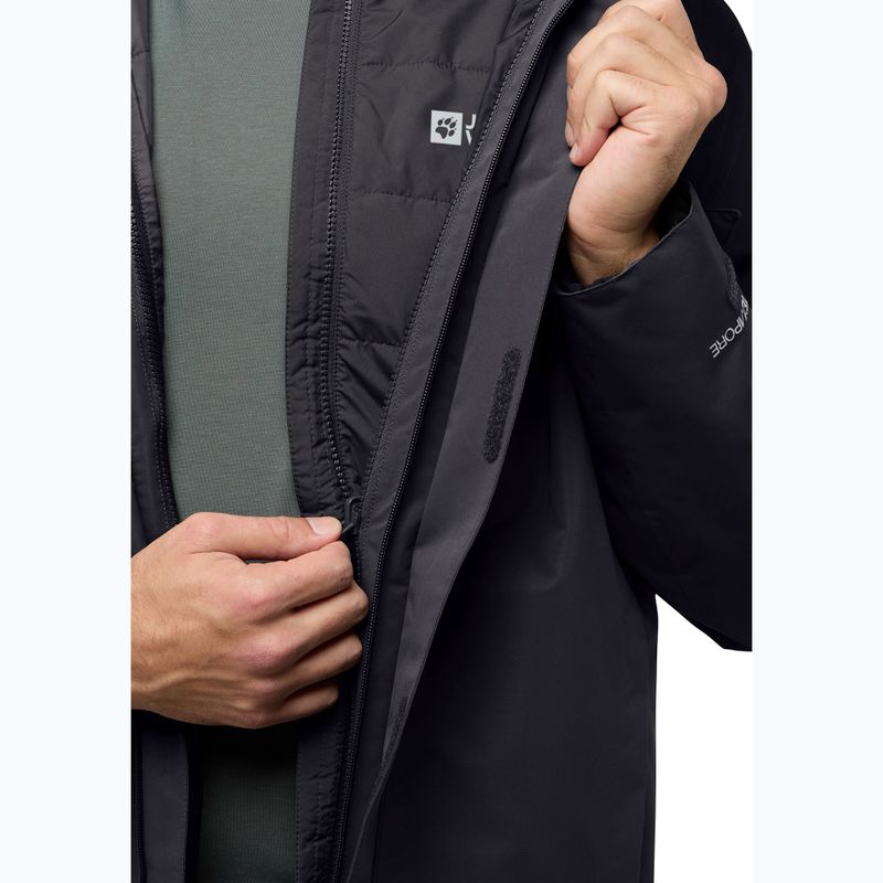 Geacă 3în1 pentru bărbați Jack Wolfskin Romberg 3In1 phantom 12