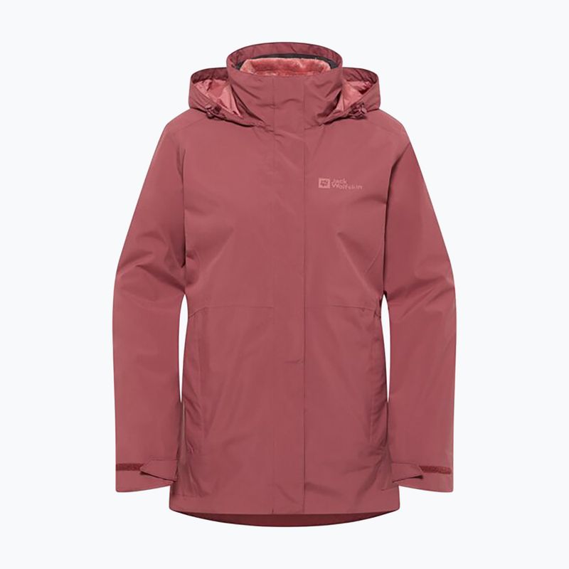 Hanorac pentru femei Jack Wolfskin Rotwand 3In1 red ochre 11