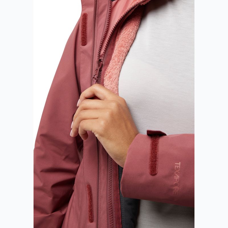Hanorac pentru femei Jack Wolfskin Rotwand 3In1 red ochre 10