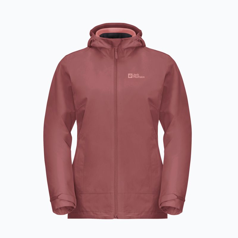 Jachetă 3w1 pentru femei  Jack Wolfskin Moonrise 3In1 red ochre 8