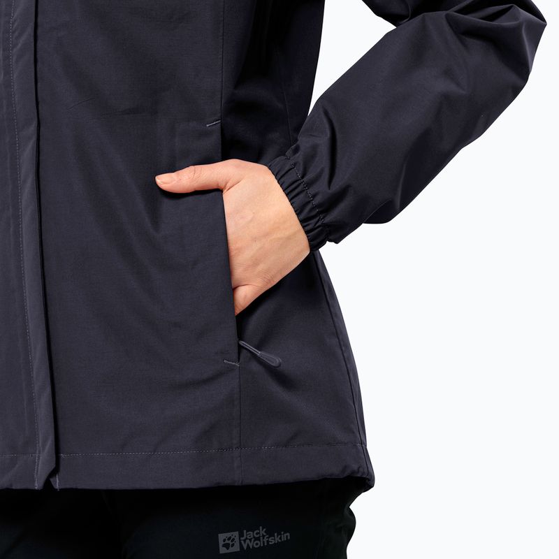 Jachetă de ploaie pentru femei Jack Wolfskin Stormy Point 2L graphite 5