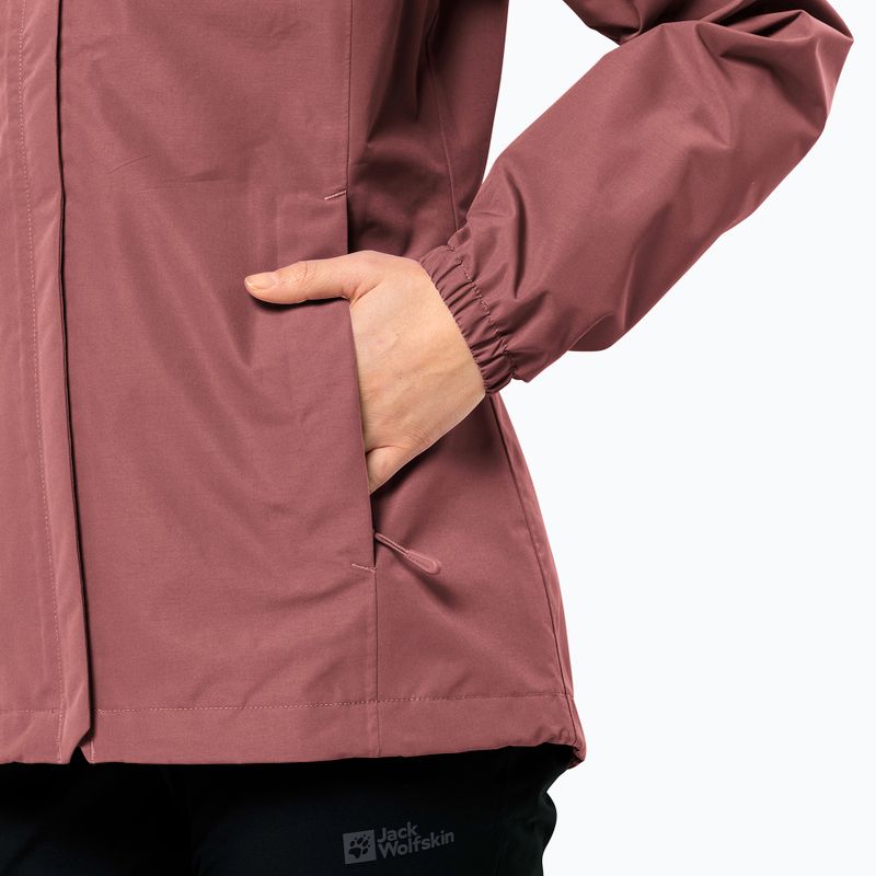 Jachetă de ploaie pentru femei  Jack Wolfskin Stormy Point 2L red ochre 5