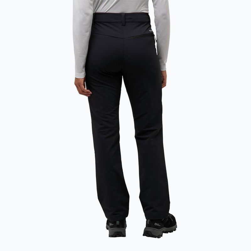 Pantaloni softshell pentru femei Jack Wolfskin Activate Thermic black 2