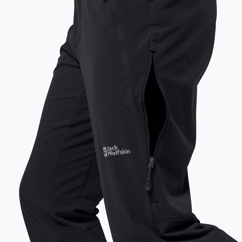 Pantaloni softshell pentru bărbați Jack Wolfskin Alpspitze Tour black 4