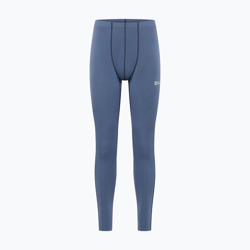 Pantaloni termoactivi pentru bărbați Jack Wolfskin Infinite Warm nature blue 4