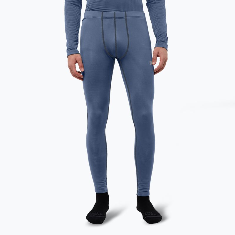 Pantaloni termoactivi pentru bărbați Jack Wolfskin Infinite Warm nature blue
