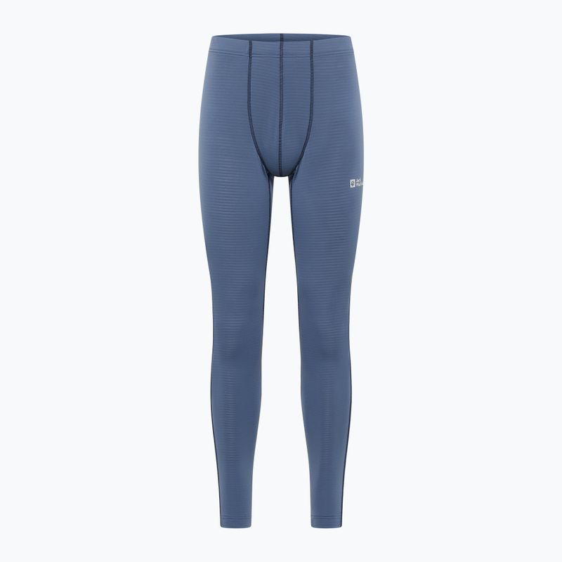 Pantaloni termoactivi pentru bărbați Jack Wolfskin Infinite Warm nature blue 3