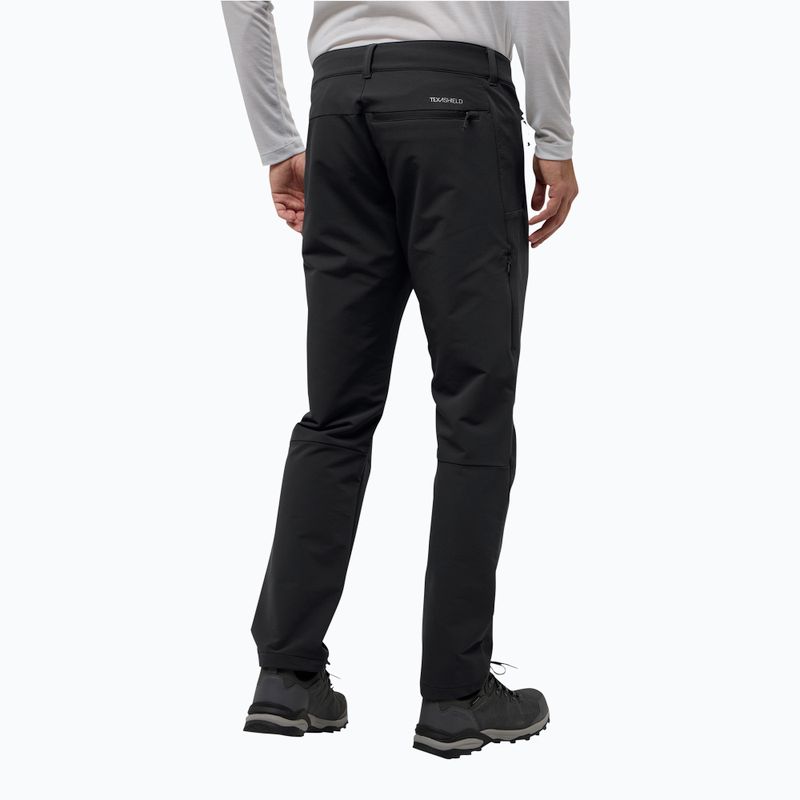 Pantaloni softshell pentru bărbați Jack Wolfskin Activate Thermic black 2