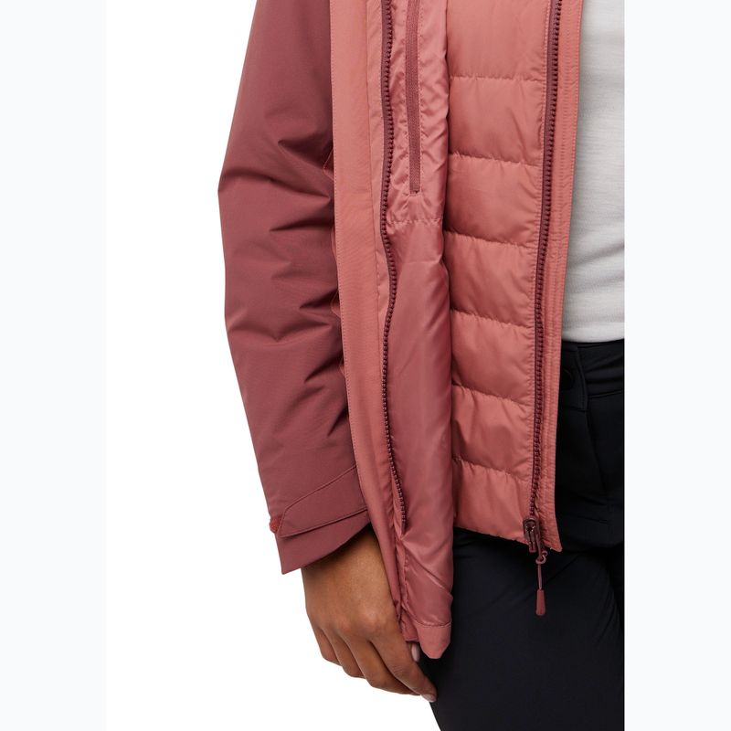 Geacă 3w1 pentru femei Jack Wolfskin Hunberg mineral red 12