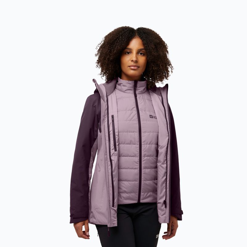Geacă 3w1 pentru femei Jack Wolfskin Hunberg wild blossom 3