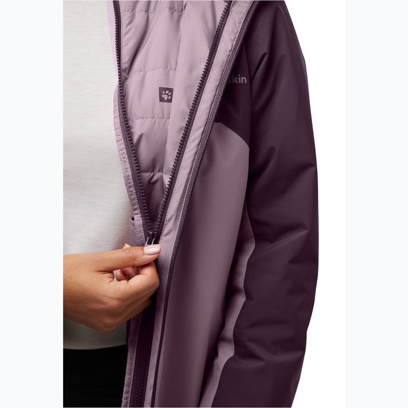 Geacă 3w1 pentru femei Jack Wolfskin Hunberg wild blossom 13