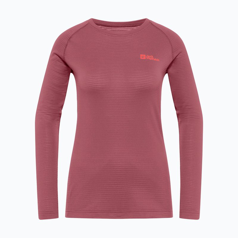 Longsleeve termoactiv pentru femei Jack Wolfskin Infinite Warm red ochre 3