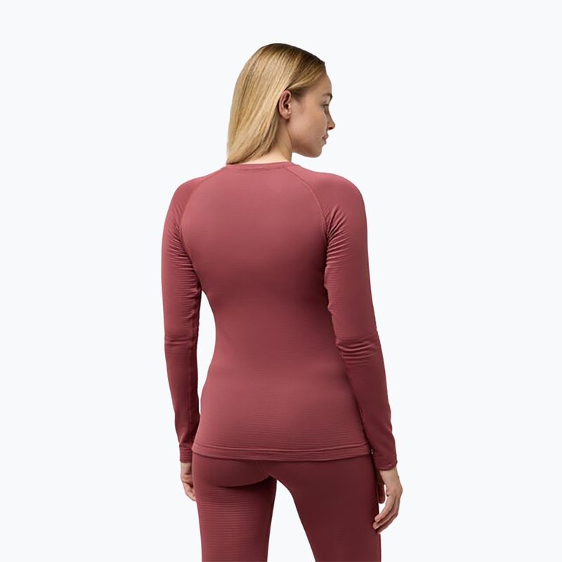 Longsleeve termoactiv pentru femei Jack Wolfskin Infinite Warm red ochre 2