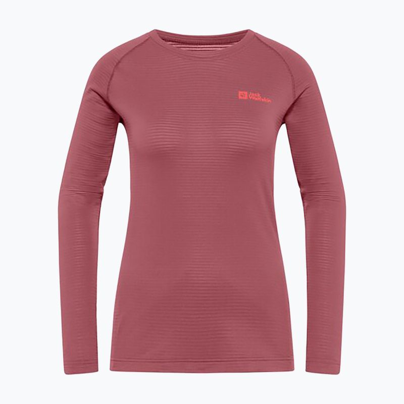 Longsleeve termoactiv pentru femei Jack Wolfskin Infinite Warm red ochre 3