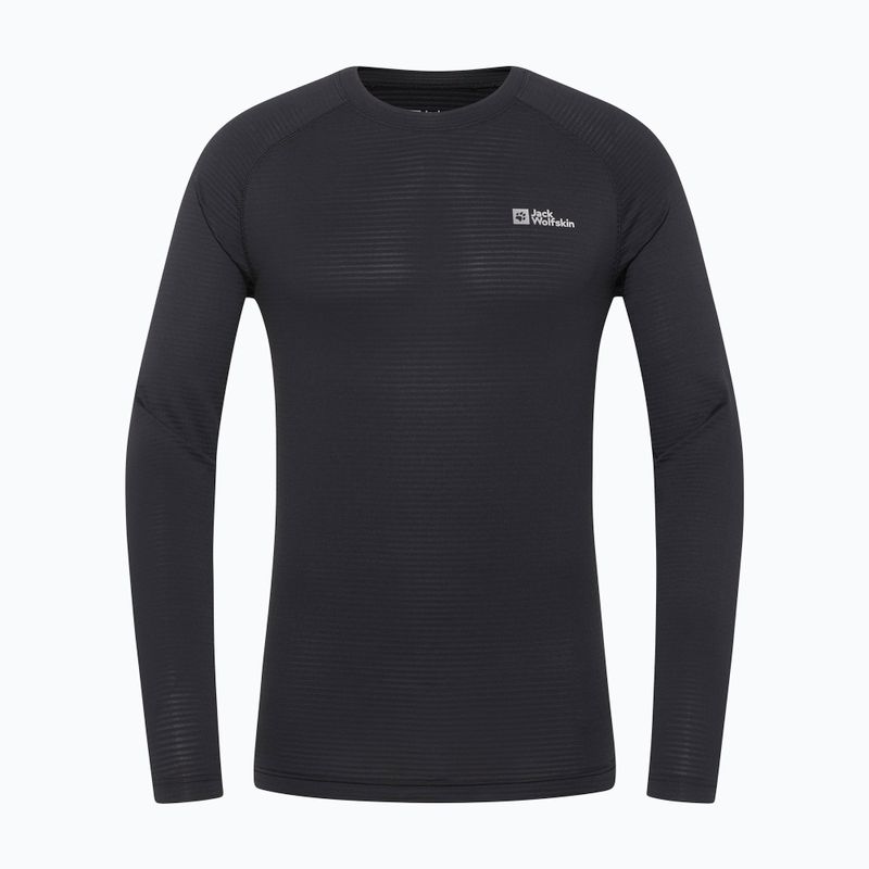 Longsleeve termoactiv pentru bărbați  Jack Wolfskin Infinite Warm black 3
