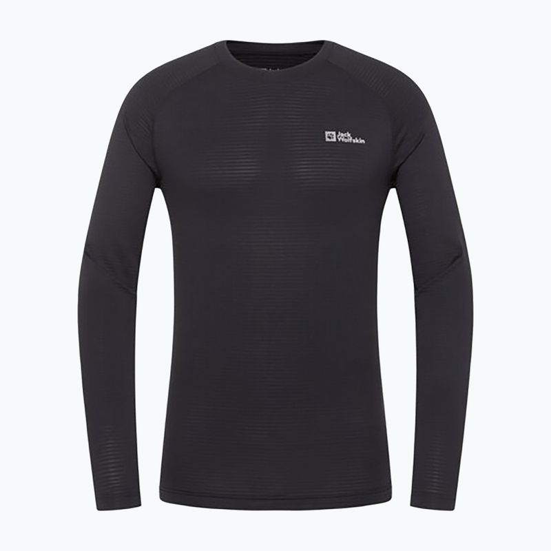 Longsleeve termoactiv pentru bărbați  Jack Wolfskin Infinite Warm black 3