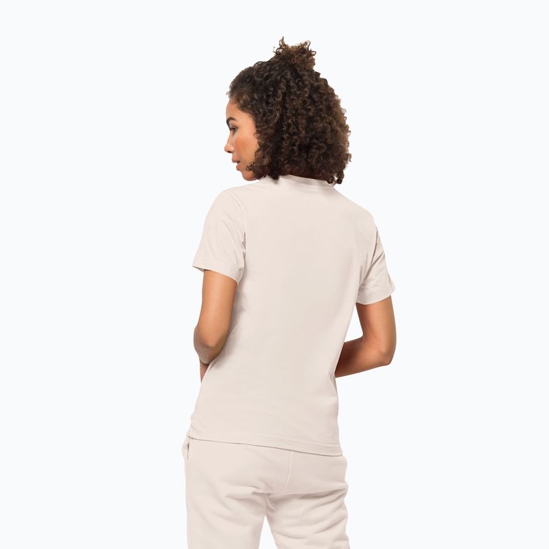 Tricou de trekking pentru femei Jack Wolfskin Essential panna cotta 2